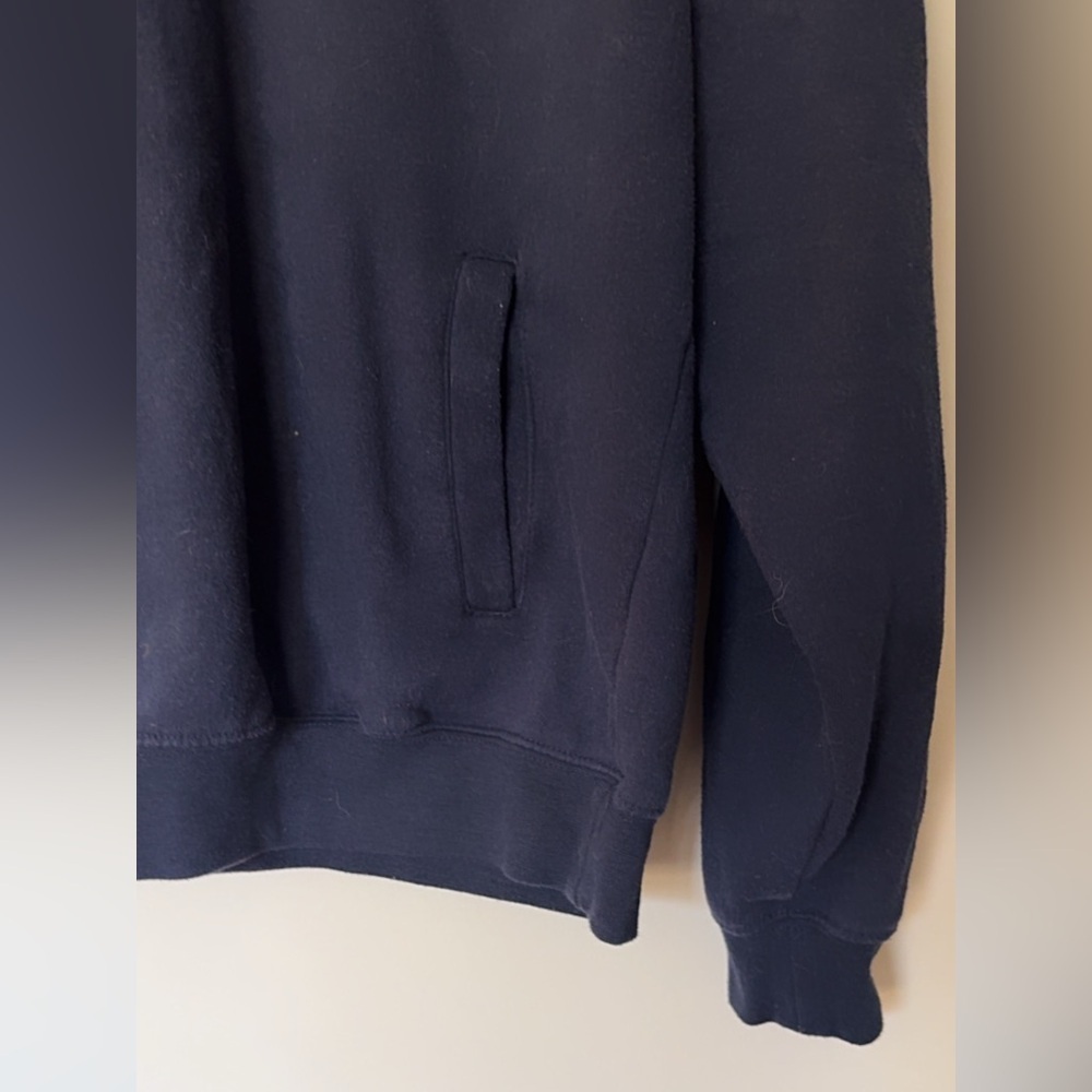 Navy Michigan Quarter-Zip Sweatshirt - Picture 3 of 5